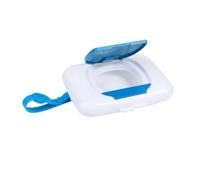 BAZEITFLOW Porta Salviette Ragazza Portatile Ragazzo per Umidificate in Plastica Cinturino in Silicone, Facile da Appendere alla Culla da Mettere in Borsa per Mamme Attive