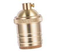 BAZEITFLOW Portalampada Vintage in Rame E27/e26 a Vite per Lampada D'epoca, Presa di Luce Retrò Compatta, per Restauri e Apparecchi di Illuminazione Fai-da-te in Cucina, Bar e Ristorante,