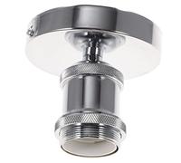BAZEITFLOW Portalampada Vintage Inossidabile Adattatore per Lampadine a Vite Facile Installazione per Plafoniere e Lampadari Design Elegante e Robusto per Stile Industriale e Antico
