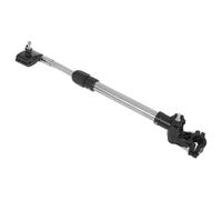 BAZEITFLOW Portaombrello Morsetto Regolabile in Acciaio Inox per Passeggino, Sedia a Rotelle e Scooter, Supporto 360° Braccio Stabile e Installazione Rapida per Protezione Solare e Pioggia