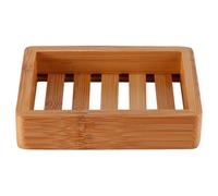 BAZEITFLOW Portasapone in Bamboo con Design per Drenaggio Porta Saponetta Solida per Bagno e Doccia Contenitore Sapone in Legno Naturale che Mantiene Sapone Asciutto e Duraturo