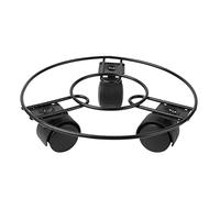 BAZEITFLOW Portavasi Ruote in Ferro Tondo per Piante da Interno e Esterno, Supporto Mobile Stabile per Vasi Pesanti Base Resistente al Gelo e Design Estetico per Giardino, Soggiorno e Patio