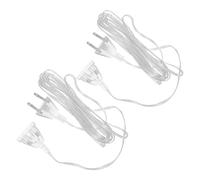 BAZEITFLOW Prolunga per Luci a Stringa LED 3 Metri 2 Pezzi Cavo Resistente per Uso Interno ed Esterno Accessorio per Luci Natalizie e Feste Design Flessibile Facile da Collegare