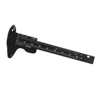 BAZEITFLOW Righello Calibro per Sopracciglia in Plastica Nera, Leggero e Portatile, 80mm per Misurare Precisione la Distanza tra Sopracciglia, Strumento Professionale per Trucco e Tatuaggi