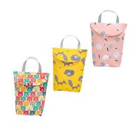 BAZEITFLOW Sacchetto per Pannolini 3 Unitá Oxford, Leggero e Resistente, per Viaggio e Shopping, Porta Oggetti Bagnati e Asciutti Colore Casuale Stile Casuale
