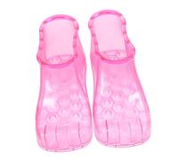 BAZEITFLOW Scarpe Per Pediluvio in Pvc Alta Densità Stivaletti Ammollo Piedi Per Rilassamento e Massaggio a Casa o Centri Massaggio (rosa)