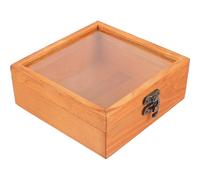 BAZEITFLOW Scatola di Sigari Riutilizzabile in Legno Compatta Coperchio e Serratura, Humidor da Viaggio Resistente e Portasigari Professionale per Conservazione Sigari ed Effetti Personali