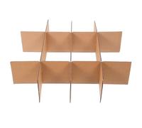 BAZEITFLOW Scatole di cartone con divisori, 5 pezzi, scatole da imballaggio per vetrerie, scatole di trasloco e scatole per spedizioni, 33,50 x 8,00 x 0,30 cm, per un trasporto sicuro