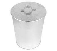 BAZEITFLOW Secchio per Cenere in Metallo con Coperchio 18l Contenitore per Cenere Calda con Raffreddamento Rapido Secchio Antincendio Compatto per Riscaldamento a Legna e Campeggio Kit