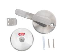 BAZEITFLOW Serratura Indicatore Bagno Acciaio Inossidabile Blocco Privacy per Porta di Bagno Pubblico con Indicatore Occupato Serratura per Cabina Sanitari Resistente Allumidità