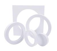 BAZEITFLOW Set 1 Pezzo Cubi Geometrici in Schiuma Rigida EVA Bianca Accessori Impermeabili per Fotografia di Prodotti Cosmetici Gioielli e Cibo Sfondi Riutilizzabili per Foto