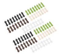 BAZEITFLOW Set 15 Pezzi Recinzioni in Legno Miniatura per Casa delle Bambole Accessori per Giardino in Miniatura Decorazioni Micro Paesaggi e Diorami Fai da Te