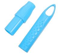 BAZEITFLOW Set 19 Pezzi Connettori per Stendibiancheria Telescopici Blu, Giunti per Appendiabiti senza Attrezzi per Balcone e Lavanderia, Accessori per Aste Retrattili Estensione Regolare