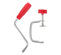 BAZEITFLOW Set 2 Pezzi Accessori Macchina per Pasta Manuale Clip Regolabile e Manico Ergonomico in Metallo Morsetto di Fissaggio per Preparazione Pasta Fatta in Casa Ricambi Resistenti per