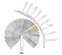 BAZEITFLOW Set 2 Pezzi Righelli Spessimetro e Calibro Raggio per Chitarra, Strumento Liutaio Professionale per Misurazione Precisa del Sottocorda, Accessori Compatti e Leggeri