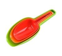 BAZEITFLOW Set 3 Pale per Alimenti in Plastica Ergonomiche, Palette per Cubetti di Ghiaccio e Cereali, Utensili Multiuso per Casa, Feste e Buffet