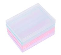 BAZEITFLOW Set 4 Custodie Portautensili per Manicure in Pp Durevole, Organizer per Teste di Rettifica Mini per Nail Art, Contenitori Salvaspazio per Attrezzi Unghie Elettriche, per Salone