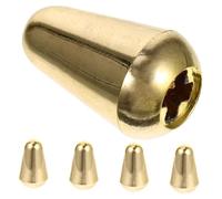 BAZEITFLOW Set da 5 Cappucci per Levetta Interruttore per Chitarra Elettrica Oro in Plastica Sintetica Compatti e Facili da Rimuovere per Chitarra Elettrica 3 Vie e 5 Vie