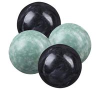 BAZEITFLOW Set di 2 Palline da Massaggio per Mani in Marmo, Sfera Rotonda per Rilassamento e Sollievo dallo Stress Durante la Terapia Fisica