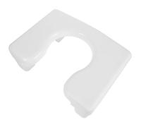 BAZEITFLOW Sgabello per Wc Bianco in Pp Comodo e Stabile Piattaforma Antiscivolo per Bagno, Design Semplice per Famiglie e Supporto Sicuro