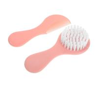 BAZEITFLOW Spazzola e Pettine per Delicato con Design Carino Set Completo per Cura Capelli Ragazzo Ragazza Pettine per Seborroica e Spazzola Morbida per Capelli Sottili Colore Rosa