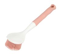 BAZEITFLOW Spazzola per Piatti in Tpr Resistente All'usura Design Ergonomico, per Lavare Pentole e Padelle in Cucina, Colore Rosa