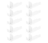 BAZEITFLOW Spintore per Scaffali Supermercato 18 Cm Set da 10 Pezzi Distributore Automatico per Bevande Trasparente Organizzatore per Frigorifero e Espositori Negozio Industria