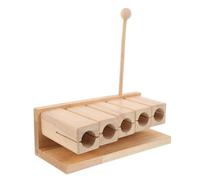 BAZEITFLOW Strumento Percussione in Legno Toni Pentatonici con Martelletto Musicale Montessori per Adatto Yoga Scuola ed Educazione Musicale