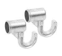 BAZEITFLOW Supporti per Asta Armadio in Lega di Alluminio 25 Mm, Ganci per Vestiti Multiuso 2 Pezzi, Staffe di Collegamento per Guardaroba Camera da Letto e Bagno, Installazione Semplice