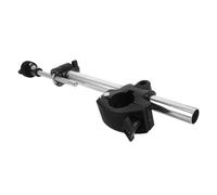 BAZEITFLOW Supporto per Piatti Batteria Elettronica con Morsetto di Montaggio Rapido Braccio Dritto in Metallo 38 MM Staffa Stabile con Fissaggio a V per Studio Sala Prove e Live
