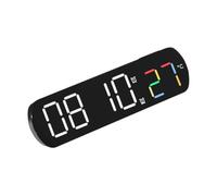 BAZEITFLOW Sveglia Digitale LED Multifunzionale da Comodino con Display Temperatura Timer a Ritroso e Design Moderno per Camera da Letto e Ufficio