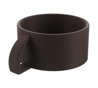 BAZEITFLOW Tazza da Barba 3d per Uomo in Pla Marrone con Ampio Bocca e Impugnatura Ergonomica, Facile da Pulire e Compatibile Versatile per Bagno e Uso da Barbiere