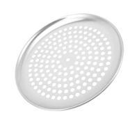 BAZEITFLOW Teglia per Pizza in Alluminio con Ventilati per Forno Resistente e Anti-deformazione per Cottura Uniforme e Croccante Accessorio per Pizze e Dolci Fatta in Casa