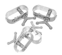 BAZEITFLOW Tenditore per Corde da Esterno in Acciaio Resistente 4 Pezzi - Strumento per Serraggio e Tensione Funi per Tunnel Agricoli Frutteti e Coperture Piscine Uso una Mano