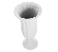 BAZEITFLOW Vaso per Cimitero in Ceramica Robusto, Portafiori Commemorativo Stabile Base per Tombe, Ornamento Esterno per Vasi Fiori in Ceramica Adatto per Tombe e Decorazioni Funerarie