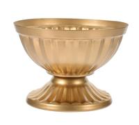 BAZEITFLOW Vaso Vintage Metallo Rustico per Fiori Contenitore Decorativo per Tavolo Design Retro per Composizioni Floreali Casa Vaso per Decorazioni da Giardino e Interni