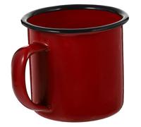BAZEITFLOW Vintage Iron Mug per Bevande Calde e Fredde Bicchiere Multifunzionale in Rosso Tazza Ristorante Buffet e Barbecue Facile da e Resistente