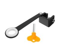 BAZEITFLOW Window Security Lock in Alluminio Resistente Alle Intemperie Limitatore Apertura Sicuro con Chiave per Animali Compatto Ed Elegante per Finestre Facile Installazione Senza Foratura