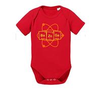 Bazinga Big Baby Sheldon Proverbi Bang Romper Body in Cotone Biologico Theory per Ragazzi e Ragazze 0-12, Größe2:80/10-12 Mesi, Baby:Rosso