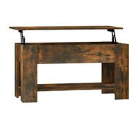 Baziroo Tavolino da salotto in legno, regolabile in altezza, adatto per interni ed esterni, design moderno ed elegante, 101 x 49 x 52 cm