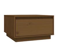 Baziroo Tavolino da salotto in legno, tavolino da salotto, tavolino d'accento, adatto per interni ed esterni, design moderno ed elegante, colore marrone miele 55 x 56 x 32 cm