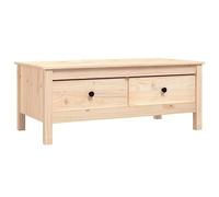 Baziroo Tavolino da salotto in legno, tavolino da salotto, tavolino d'accento, adatto per interni ed esterni, design moderno ed elegante, marrone, 100 x 50 x 40 cm