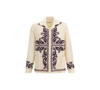 Baziszt Beige Silk Pattern Shirt - S