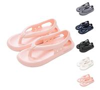 Bazuo Sandals, Bazuo Non-Slip Slippers, Unisex Adult Bazuo Flip Flops Quick-Dry EVA Thick Bottom Slippers (38-39, Rosa)