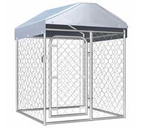 BAZZI Casetta per Cani da Esterno Box Cani Esterno Canile da Esterno con Tetto Cuccia Cane Esterno 100x100x125 cm