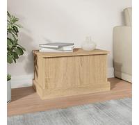 BAZZI Cassapanca Contenitore Legno Contenitore Portaoggetti in Legno Multistrato Rovere Sonoma 50x30x28 cm