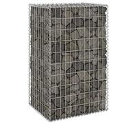 BAZZI Gabbioni Metallici per Pietre Gabbione con Copertura Gabbione in Rete in Acciaio Zincato 60x50x100 cm