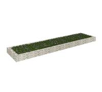 BAZZI Gabbioni Metallici per Pietre Gabbione in Rete Gabbione Fioriera in Acciaio Zincato 400x100x20 cm