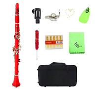 BB 17 Tasti clarinetto clarinetto Tubo di bachelite con Reed Cinghia(Rosso; # 1) Strumenti da Gioco