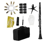 Bb B Clarinetto Piatto Clarionetto In Bachelite Con Custodia Ance Cuscinetti In Gomma Guanti Panno Per La Pulizia Del Cinturino Clarinetti